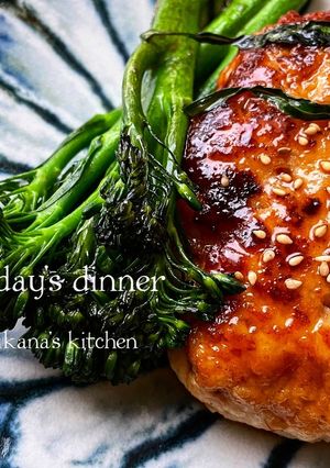 鶏むね肉と豆腐とはんぺんの照り焼きバーグ-レシピのメイン写真
