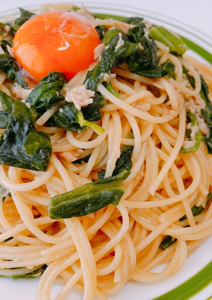 ほうれんそうとツナの和風パスタ-レシピのメイン写真