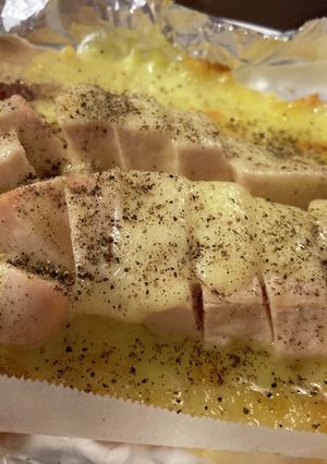 サラダチキンの簡単パリパリチーズ羽根付焼-レシピのメイン写真