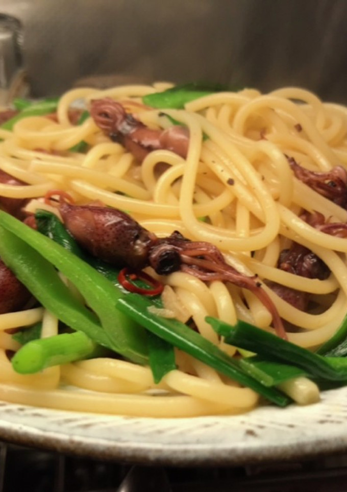 青ネギの和風パスタ-レシピのメイン写真