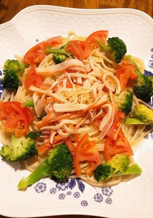 お手軽冷製パスタ-レシピのメイン写真