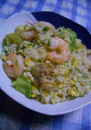 海鮮レタス炒飯-レシピのメイン写真