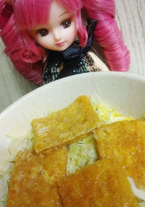 リカちゃん♡ビッグカツキャベ玉とじ-レシピのメイン写真