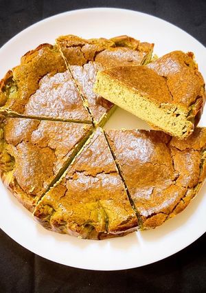 濃厚抹茶のバスクチーズケーキ-レシピのメイン写真