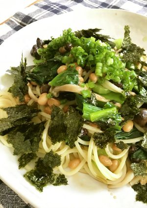 納豆麹の和風パスタ＊菜食＊-レシピのメイン写真