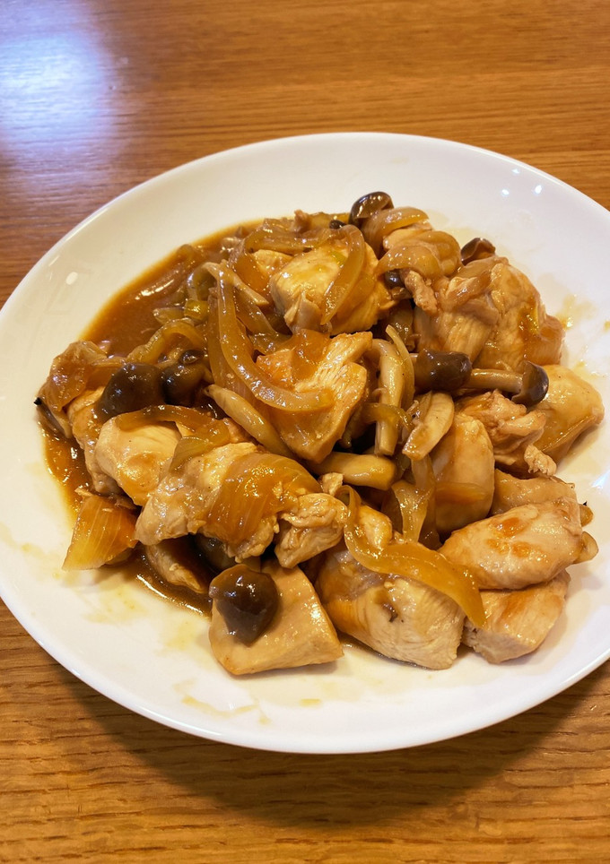 鶏肉としめじのオイスター炒め-レシピのメイン写真