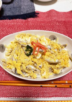 ワカサギの卵とじ丼-レシピのメイン写真