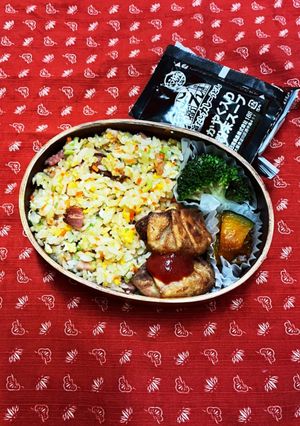 2/20 炒飯と揚げ餃子弁当-レシピのメイン写真
