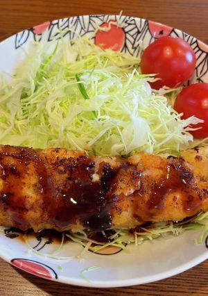 梅干しとカマンベールチーズのささみ揚げ-レシピのメイン写真