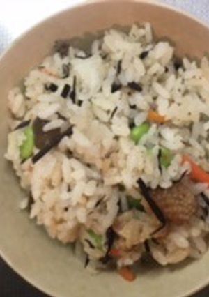 残り物で作るひじきの炊き込みご飯-レシピのメイン写真