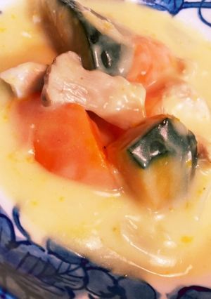 【ホットクック】かぼちゃの豆乳シチュー-レシピのメイン写真