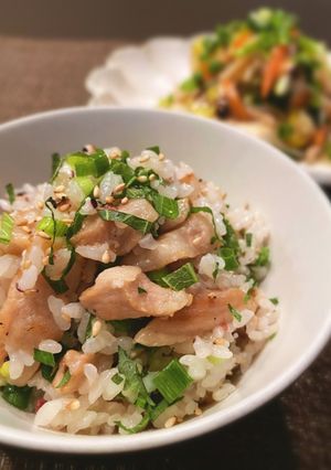 ネギ塩豚トロと大葉のご飯-レシピのメイン写真