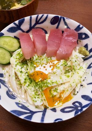 オートミールでマグロの山かけ丼-レシピのメイン写真