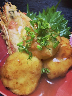 海老しんじょ&海老頭天ぷらあんかけ-レシピのメイン写真