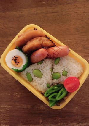JK☆枝豆だしむすび弁当♪-レシピのメイン写真