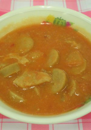 【学校給食】フランクフルトのトマト煮-レシピのメイン写真