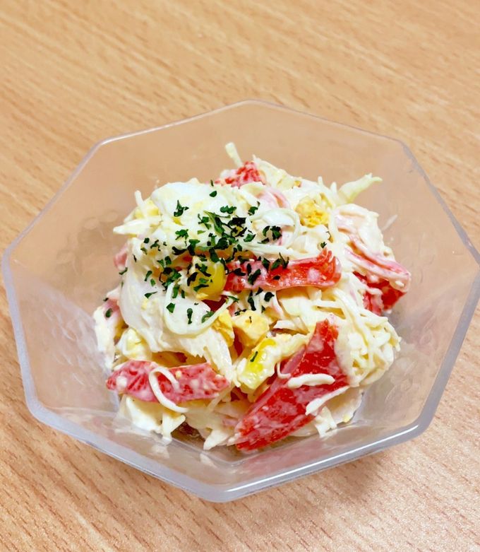 シンプルに☆カニカマサラダ by きなこもっちり 【クックパッド】 簡単
