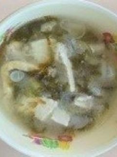 【学校給食】ねぎとのりの味噌汁-レシピのメイン写真