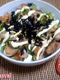 ポン酢で仕上げるサッパリ鶏マヨネギ丼-レシピのメイン写真