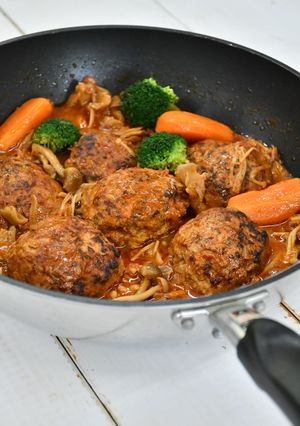 煮込みハンバーグ　ＪＡにいがた南蒲-レシピのメイン写真