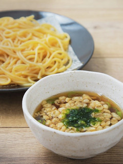 ジュワッと揚げ玉の甘辛つゆの温つけ麺-レシピのメイン写真