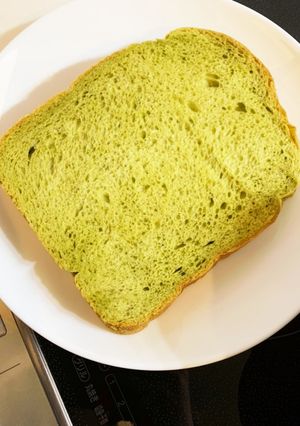 ふわふわ〜 HBで抹茶食パン-レシピのメイン写真