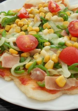 【バランス】野菜たっぷり餅ピザ-レシピのメイン写真