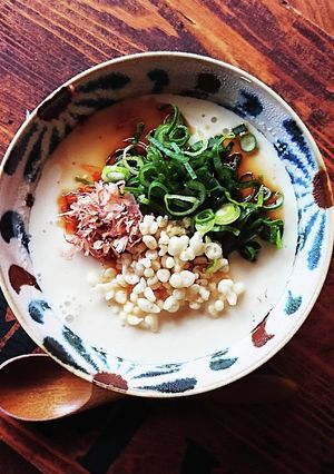 レンジで簡単！とろ〜り豆腐★天かす盛り-レシピのメイン写真