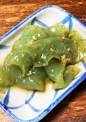 お刺身こんにゃくのごま油和え-レシピのメイン写真