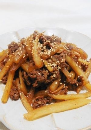 大根と牛肉のみそだれ中華炒め-レシピのメイン写真