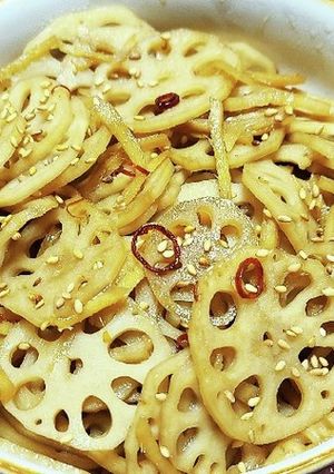 生姜とれんこんのピリ辛きんぴら-レシピのメイン写真