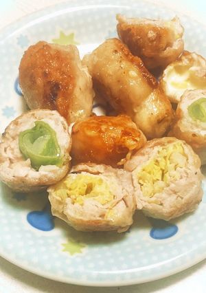 簡単！子供と一緒に色々肉巻き-レシピのメイン写真