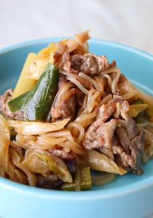 野菜は、ねぎだけ♪時短♪簡単すき焼き-レシピのメイン写真