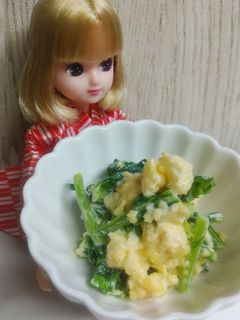 リカちゃん♡菜の花(なばな)玉マヨサラダ-レシピのメイン写真