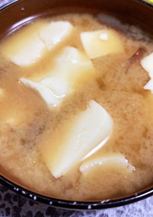 乾燥椎茸豆腐の味噌汁-レシピのメイン写真