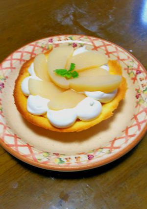 *缶詰で作る*白桃のミニカスタードタルト-レシピのメイン写真