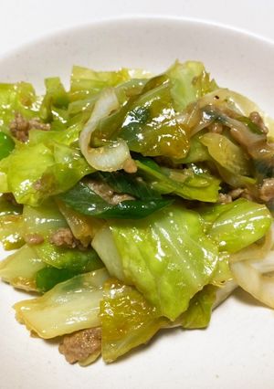 簡単!キャベツの肉味噌炒め-レシピのメイン写真