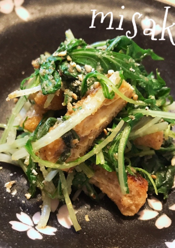 水菜と薄揚げの胡麻和え☆-レシピのメイン写真
