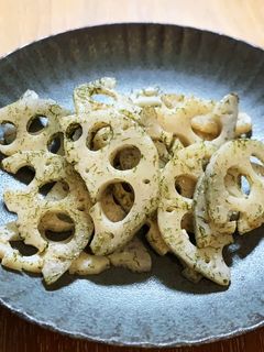 味見が止まらない!蓮根のり塩バター炒め-レシピのメイン写真