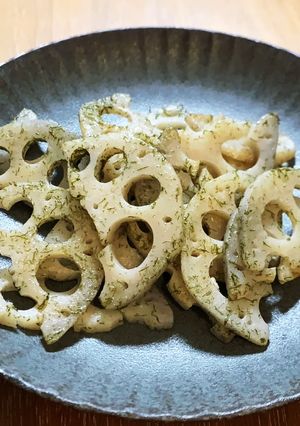 味見が止まらない！蓮根のり塩バター炒め-レシピのメイン写真