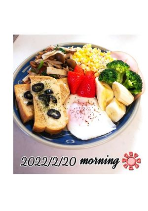 ダイエット生活朝食384カロリー-レシピのメイン写真