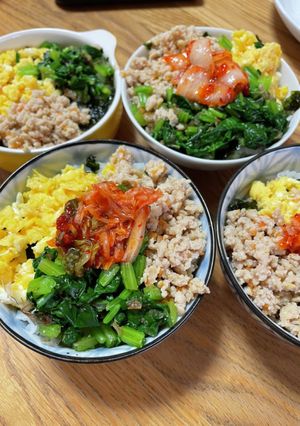 こどもも大好き！我が家のそぼろ丼-レシピのメイン写真