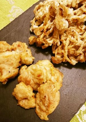 なめこ天と鶏天-レシピのメイン写真