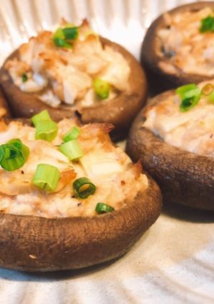 のせて焼くだけ〜しいたけのツナマヨ焼き-レシピのメイン写真