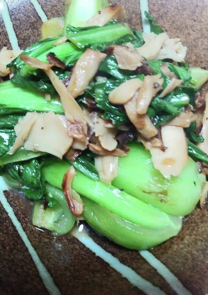 青梗菜と舞茸炒め-レシピのメイン写真