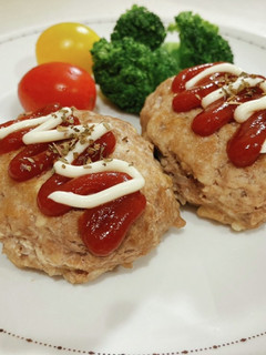 卵不使用☆フワフワハンバーグ-レシピのメイン写真
