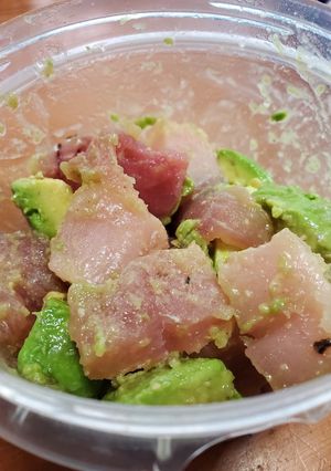 3分でマグロとアボカドのカルパッチョ-レシピのメイン写真