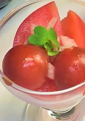 トマトのマリネ　#心臓病予防-レシピのメイン写真