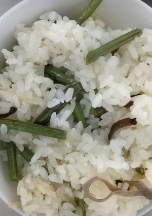 山菜水煮と白だしで簡単！山菜おこわ３合-レシピのメイン写真