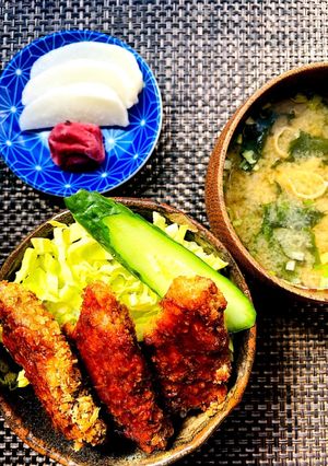 ソースカツオ丼 ソースに一工夫-レシピのメイン写真